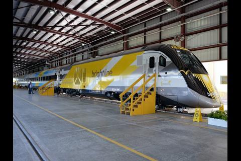 Siemens' Locomotive Service facility in New Castle, Delaware, will monitor the Brightline fleet.
